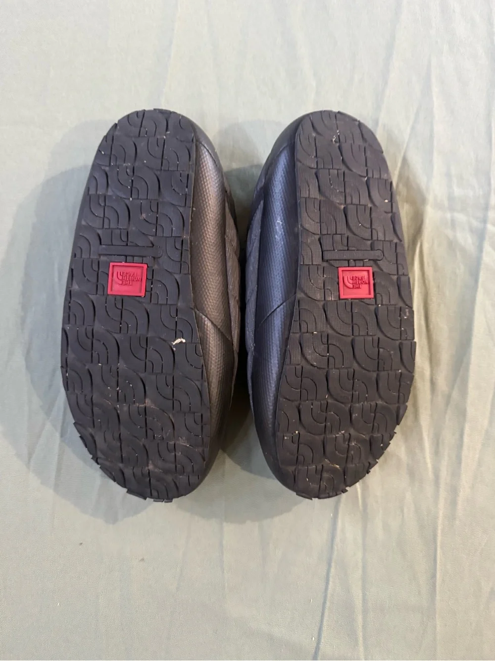 Men's The North Face Insulated Thermoball Slippers Gray 10